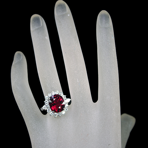 第487回抽選販売＞ルベライト 7ct ダイヤモンド 約1.6ct プラチナ