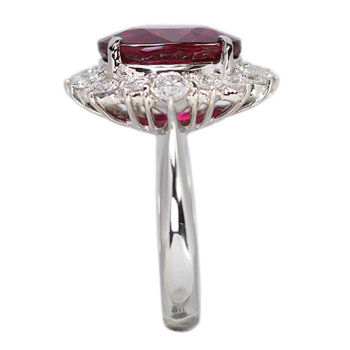 第487回抽選販売＞ルベライト 7ct ダイヤモンド 約1.6ct プラチナ