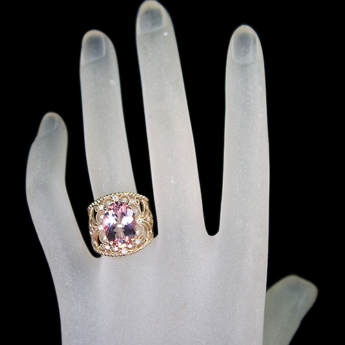 第487回抽選販売＞モルガナイト 5ct ダイヤモンド 約0.2ct ピンク