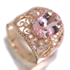 �����K�i�C�g 5ct �_�C�������h ��0.2ct �s���N�S�[���h �����O(�w��)