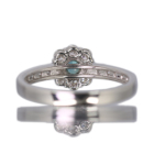 �A���L�T���h���C�g 0.23ct �_�C�������h 0.4ct �v���`�i �����O(�w��)