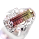 �o�C�J���[�g���}���� 7.1ct �x�r�[������^�� �_�C�������h 0.5ct �v���`�i �����O(�w��)