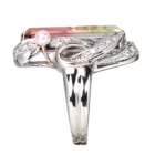 �o�C�J���[�g���}���� 7.1ct �x�r�[������^�� �_�C�������h 0.5ct �v���`�i �����O(�w��)