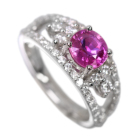 �s���N�T�t�@�C�A 1.3ct �_�C�������h 0.7ct �v���`�i �����O(�w��)