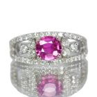 �s���N�T�t�@�C�A 1.3ct �_�C�������h 0.7ct �v���`�i �����O(�w��)