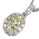 �������O���[���K�[�l�b�g(�^���U�j�A�Y) 1.3ct �_�C�������h 0.4ct �v���`�i �l�b�N���X