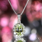 �������O���[���K�[�l�b�g(�^���U�j�A�Y) 1.3ct �_�C�������h 0.4ct �v���`�i �l�b�N���X