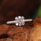 �s���N�_�C�������h 0.122ct/FOP/I1 �n�[�g�A���h�L���[�s�b�h�_�C�������h(H&C) 0.3ct �v���`�i �����O(�w��)