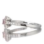 �s���N�_�C�������h 0.122ct/FOP/I1 �n�[�g�A���h�L���[�s�b�h�_�C�������h(H&C) 0.3ct �v���`�i �����O(�w��)
