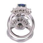�I�[�X�g�����A���C�g�j���O���b�W�Y�u���b�N�I�p�[�� 1.0ct �_�C�������h 0.8ct �v���`�i �����O(�w��)