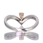 �s���N�_�C�������h 0.15ct/FP/SI2 �_�C�������h ��0.3ct �v���`�i �s���N�S�[���h �����O(�w��)