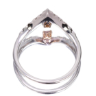 �s���N�_�C�������h 0.15ct/FP/SI2 �_�C�������h ��0.3ct �v���`�i �s���N�S�[���h �����O(�w��)