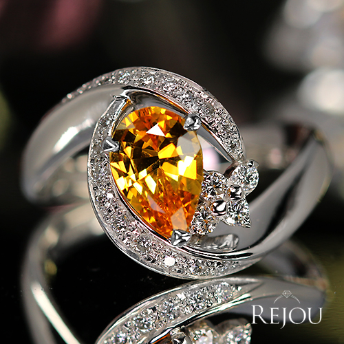 第488回抽選販売＞ゴールデンサファイア 1.3ct ダイヤモンド 0.2ct