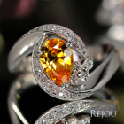 �S�[���f���T�t�@�C�A 1.3ct �_�C�������h 0.2ct �v���`�i �����O(�w��)