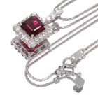 ���x���C�g 3.5ct �_�C�������h 1.2ct �v���`�i �l�b�N���X