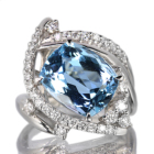 �T���^�}���A�A�N�A�}���� 6.2ct �_�C�������h ��0.7ct �v���`�i �����O(�w��)