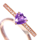 �n�[�g�V�F�C�v����M�p�[�v���T�t�@�C�A ��0.6ct �_�C�������h �s���N�S�[���h �����O(�w��)�y�i��