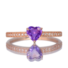 �n�[�g�V�F�C�v����M�p�[�v���T�t�@�C�A ��0.6ct �_�C�������h �s���N�S�[���h �����O(�w��)�y�i��