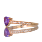 �n�[�g�V�F�C�v����M�p�[�v���T�t�@�C�A ��0.6ct �_�C�������h �s���N�S�[���h �����O(�w��)�y�i��