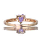 �n�[�g�V�F�C�v����M�p�[�v���T�t�@�C�A ��0.6ct �_�C�������h �s���N�S�[���h �����O(�w��)�y�i��