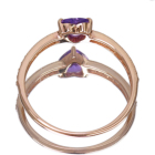 �n�[�g�V�F�C�v����M�p�[�v���T�t�@�C�A ��0.6ct �_�C�������h �s���N�S�[���h �����O(�w��)�y�i��