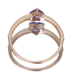 �n�[�g�V�F�C�v����M�p�[�v���T�t�@�C�A ��0.6ct �_�C�������h �s���N�S�[���h �����O(�w��)�y�i��