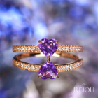 �n�[�g�V�F�C�v����M�p�[�v���T�t�@�C�A ��0.6ct �_�C�������h �s���N�S�[���h �����O(�w��)�y�i��