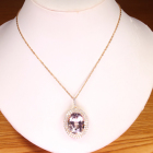 �����K�i�C�g 17.3ct �_�C�������h 2ct �C�G���[�S�[���h �l�b�N���X