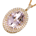 �����K�i�C�g 17.3ct �_�C�������h 2ct �C�G���[�S�[���h �l�b�N���X