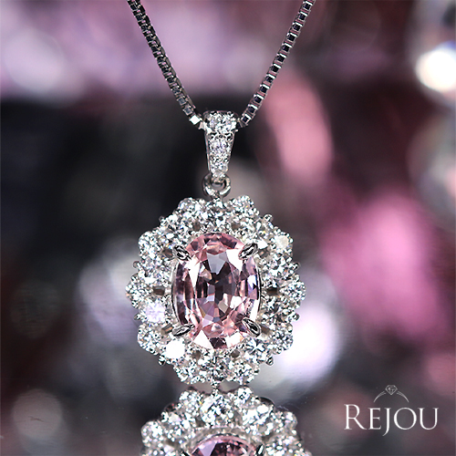 第490回抽選販売＞パパラチアサファイア 1.0ct ダイヤモンド 0.5ct