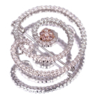 �s���N�_�C�������h 0.27ct �_�C�������h 1.8ct �z���C�g�S�[���h �v���`�i �u���[�`���y���_���g�g�b�v