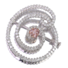 �s���N�_�C�������h 0.27ct �_�C�������h 1.8ct �z���C�g�S�[���h �v���`�i �u���[�`���y���_���g�g�b�v