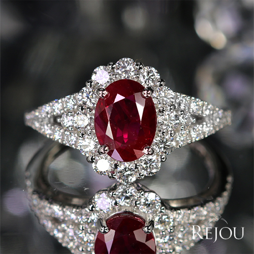 第490回抽選販売＞ミャンマー産(ビルマ産)ルビー 1.4ct ダイヤモンド