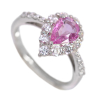 �p�p���`�A�T�t�@�C�A 0.7ct �_�C�������h 0.6ct �v���`�i �����O(�w��)