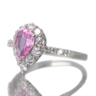 �p�p���`�A�T�t�@�C�A 0.7ct �_�C�������h 0.6ct �v���`�i �����O(�w��)