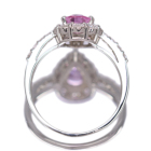 �p�p���`�A�T�t�@�C�A 0.7ct �_�C�������h 0.6ct �v���`�i �����O(�w��)