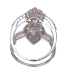 �p�p���`�A�T�t�@�C�A 0.7ct �_�C�������h 0.6ct �v���`�i �����O(�w��)