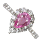 �p�p���`�A�T�t�@�C�A 0.7ct �_�C�������h 0.6ct �v���`�i �����O(�w��)