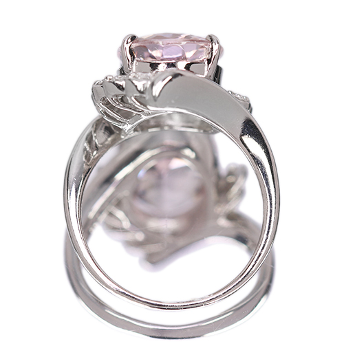 第490回抽選販売＞モルガナイト 4.6ct ダイヤモンド プラチナ リング
