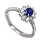 ���C�����u���[�T�t�@�C�A 0.6ct �_�C�������h 0.5ct �v���`�i �����O(�w��)