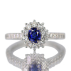 ���C�����u���[�T�t�@�C�A 0.6ct �_�C�������h 0.5ct �v���`�i �����O(�w��)