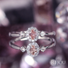 �s���N�_�C�������h 0.18ct/FOP/VS2 ���[�Y�J�b�g�_�C�������h �v���`�i �����O(�w��)