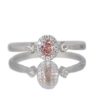�s���N�_�C�������h 0.18ct/FOP/VS2 ���[�Y�J�b�g�_�C�������h �v���`�i �����O(�w��)