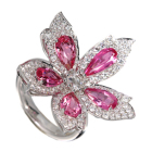 �l�I���s���N�X�s�l�� 3.78ct ���[�Y�J�b�g�_�C�������h 0.17ct ���̑��_�C�������h 1.36ct �z���C�g�S�[���h �����O(�w��)