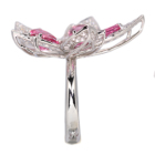 �l�I���s���N�X�s�l�� 3.78ct ���[�Y�J�b�g�_�C�������h 0.17ct ���̑��_�C�������h 1.36ct �z���C�g�S�[���h �����O(�w��)