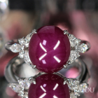 �X�^�[�T�t�@�C�A 7ct �_�C�������h 0.5ct �v���`�i �����O(�w��)