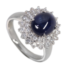 �u���[�T�t�@�C�A�i�J�{�V�����j 3.8ct �_�C�������h 0.6ct �v���`�i �����O(�w��)
