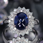 �u���[�T�t�@�C�A�i�J�{�V�����j 3.8ct �_�C�������h 0.6ct �v���`�i �����O(�w��)