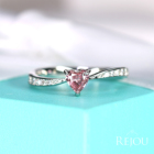 ����M�s���N�T�t�@�C�A 0.37ct �_�C�������h �v���`�i �����O(�w��)