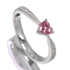 ����M�s���N�T�t�@�C�A 0.37ct �_�C�������h �v���`�i �����O(�w��)